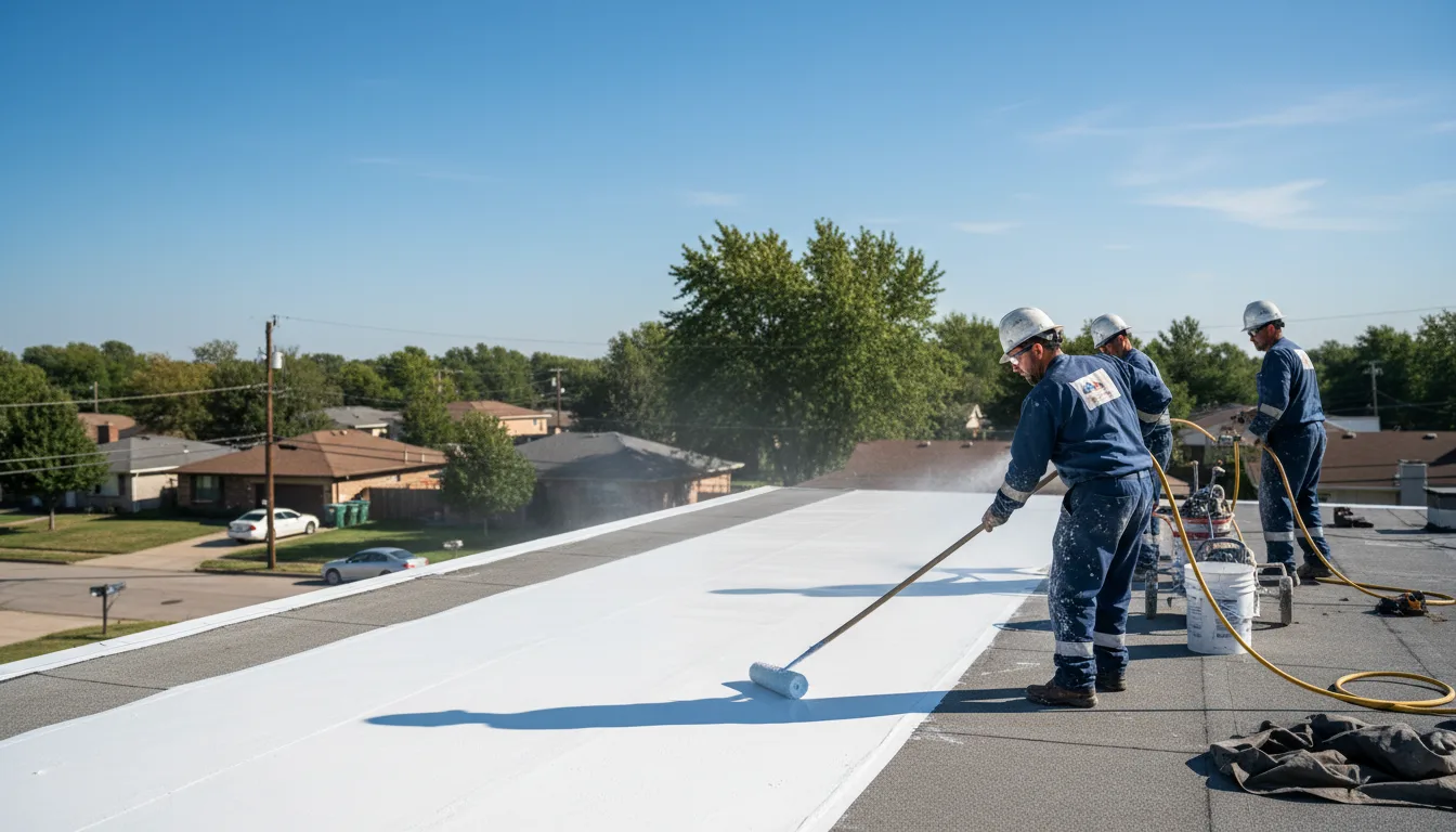 Commercial roof coating in Clint, TX near me